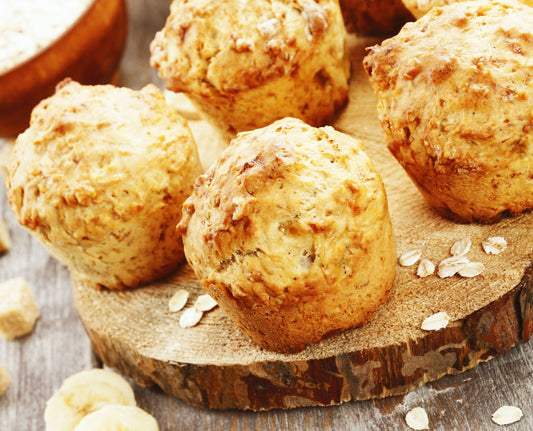 Banana and Oatmeal Muffins