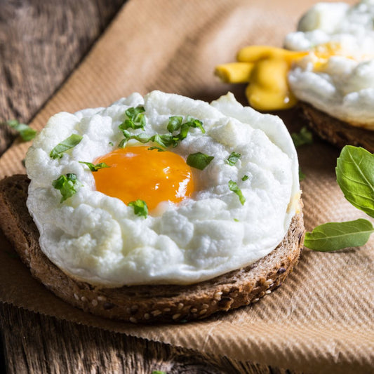 Oeufs Au Nuage (Egg in a cloud).