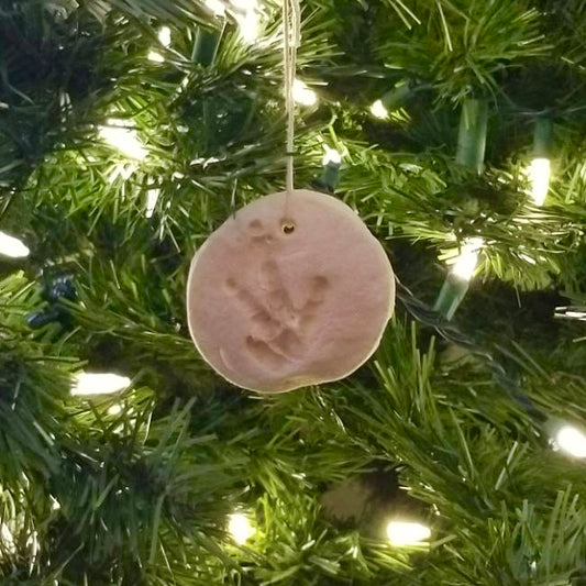 DIY Salt Dough Chicken Print Ornament